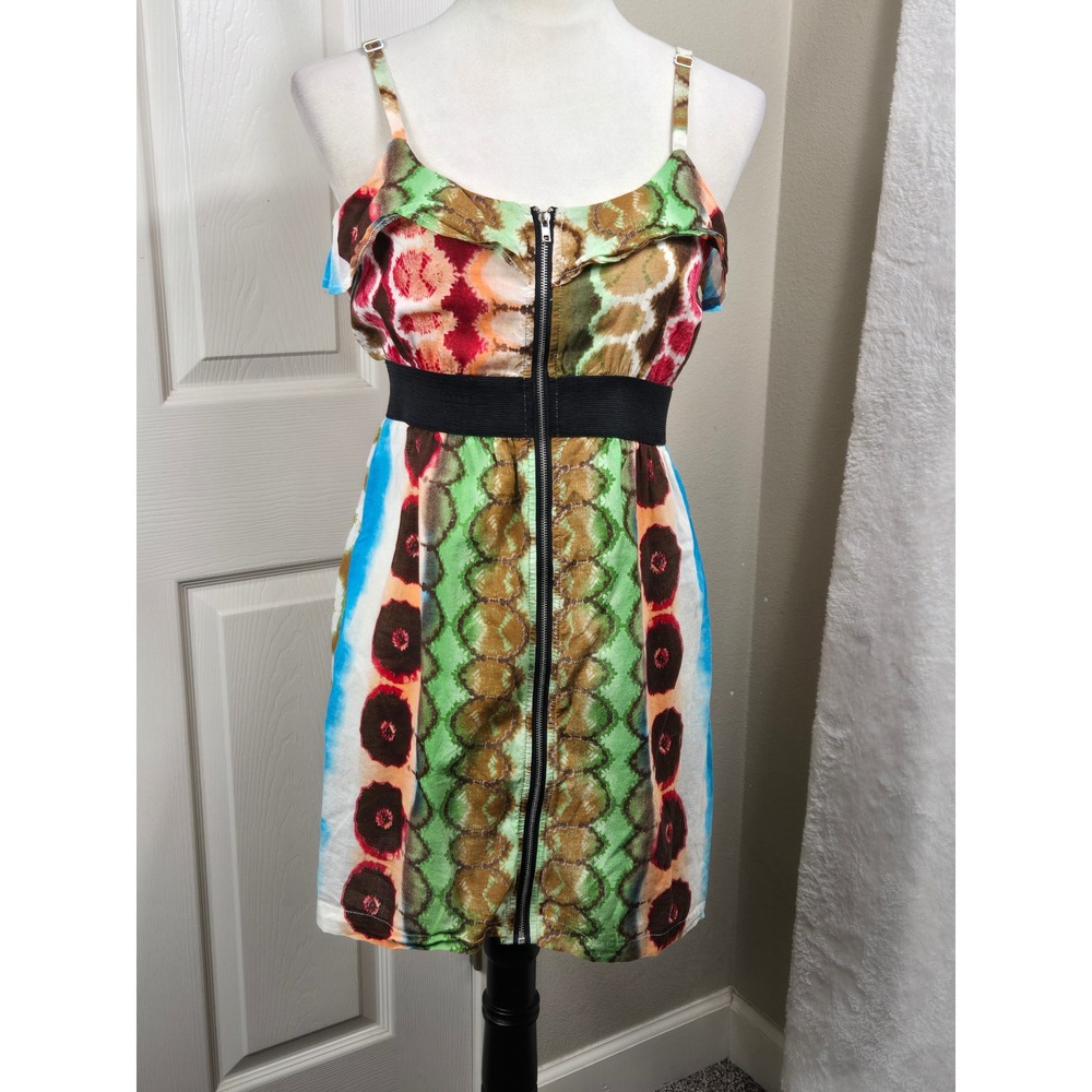 Urban‎ Outfitters UO Med Mini Dress Tie Dye Print Sleeveless Casual Bodycon Boho
